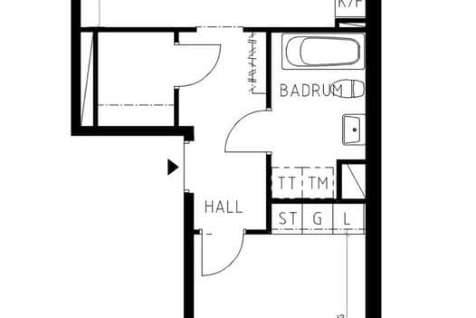 2 rok i Annedal – 56 m² inkl el & net